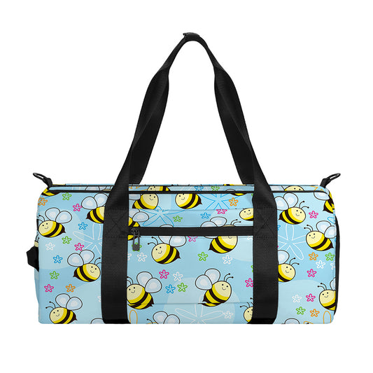 Cute Cartoon Bee Pattern Print Gym Bag