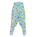 Cute Cartoon Bee Pattern Print Hammer Pants