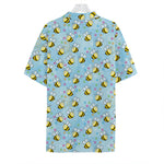 Cute Cartoon Bee Pattern Print Hawaiian Shirt