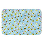 Cute Cartoon Bee Pattern Print Indoor Door Mat