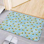 Cute Cartoon Bee Pattern Print Indoor Door Mat