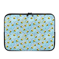 Cute Cartoon Bee Pattern Print Laptop Sleeve