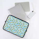 Cute Cartoon Bee Pattern Print Laptop Sleeve