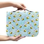 Cute Cartoon Bee Pattern Print Leather Bible Cover