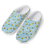 Cute Cartoon Bee Pattern Print Mesh Casual Shoes