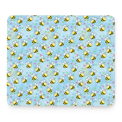 Cute Cartoon Bee Pattern Print Mouse Pad