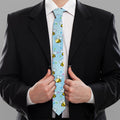 Cute Cartoon Bee Pattern Print Necktie