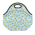 Cute Cartoon Bee Pattern Print Neoprene Lunch Bag