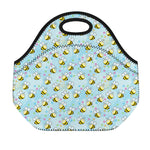 Cute Cartoon Bee Pattern Print Neoprene Lunch Bag