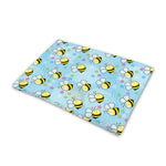 Cute Cartoon Bee Pattern Print Pet Cooling Mat Cover