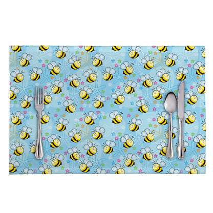 Cute Cartoon Bee Pattern Print Placemat