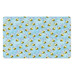 Cute Cartoon Bee Pattern Print Polyester Doormat