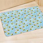 Cute Cartoon Bee Pattern Print Polyester Doormat
