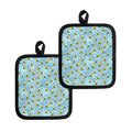 Cute Cartoon Bee Pattern Print Pot Holders