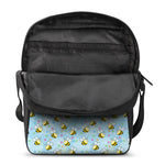 Cute Cartoon Bee Pattern Print Rectangular Crossbody Bag