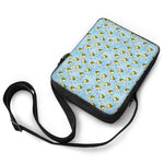 Cute Cartoon Bee Pattern Print Rectangular Crossbody Bag