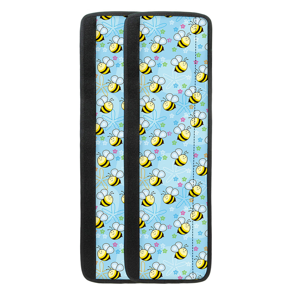Cute Cartoon Bee Pattern Print Refrigerator Handle Covers