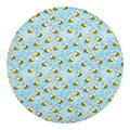Cute Cartoon Bee Pattern Print Round Blanket