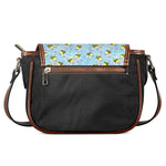 Cute Cartoon Bee Pattern Print Saddle Bag