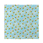 Cute Cartoon Bee Pattern Print Silk Bandana