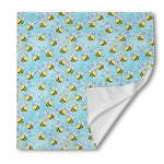 Cute Cartoon Bee Pattern Print Silk Bandana