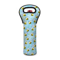 Cute Cartoon Bee Pattern Print Single Neoprene Wine Tote