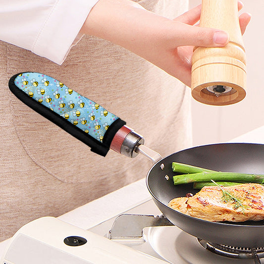 Cute Cartoon Bee Pattern Print Skillet Handle Cover