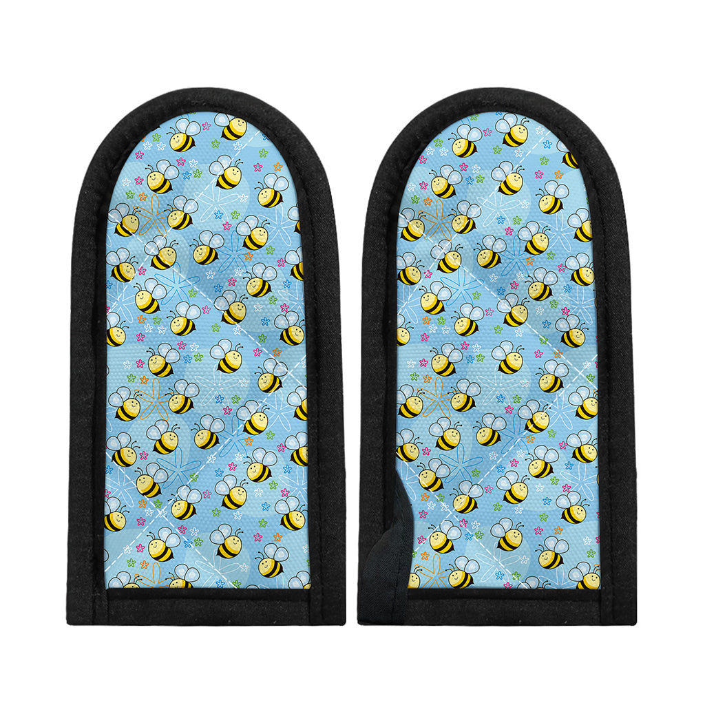 Cute Cartoon Bee Pattern Print Skillet Handle Cover