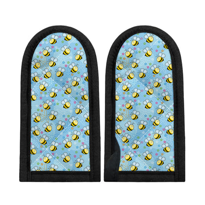 Cute Cartoon Bee Pattern Print Skillet Handle Cover