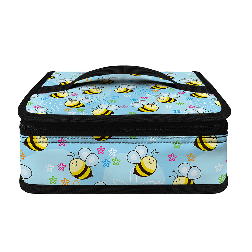 Cute Cartoon Bee Pattern Print Small Lunch Bag