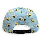 Cute Cartoon Bee Pattern Print Snapback Cap