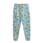 Cute Cartoon Bee Pattern Print Sweatpants