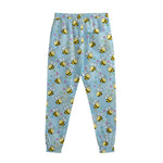 Cute Cartoon Bee Pattern Print Sweatpants