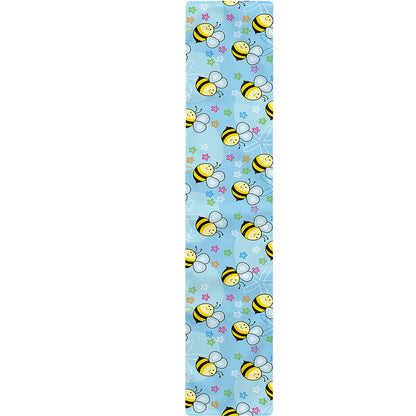 Cute Cartoon Bee Pattern Print Table Runner