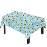 Cute Cartoon Bee Pattern Print Tablecloth
