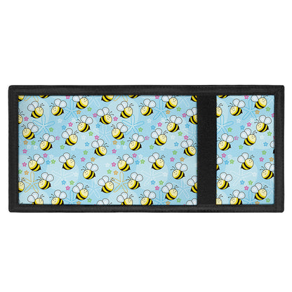 Cute Cartoon Bee Pattern Print Trifold Wallet