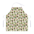 Cute Cartoon Cactus Pattern Print Adjustable Apron