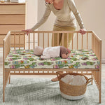 Cute Cartoon Cactus Pattern Print Baby Crib Sheet