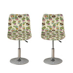 Cute Cartoon Cactus Pattern Print Bar Stool Covers