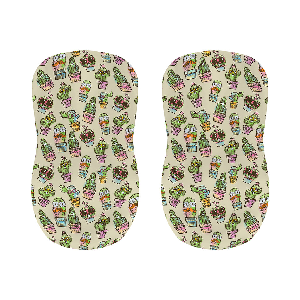 Cute Cartoon Cactus Pattern Print Bar Stool Covers
