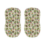 Cute Cartoon Cactus Pattern Print Bar Stool Covers