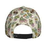 Cute Cartoon Cactus Pattern Print Baseball Cap