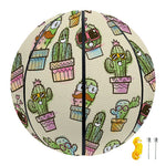 Cute Cartoon Cactus Pattern Print Basketball