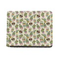 Cute Cartoon Cactus Pattern Print Bifold Wallet