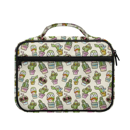 Cute Cartoon Cactus Pattern Print Briefcase Bible Bag