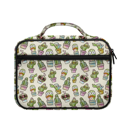 Cute Cartoon Cactus Pattern Print Briefcase Bible Bag