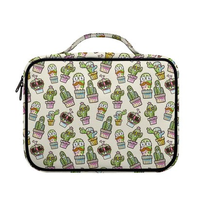 Cute Cartoon Cactus Pattern Print Briefcase Bible Bag