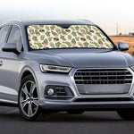 Cute Cartoon Cactus Pattern Print Car Windshield Sun Shade