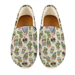 Cute Cartoon Cactus Pattern Print Casual Shoes