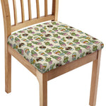 Cute Cartoon Cactus Pattern Print Chair Cushion Cover